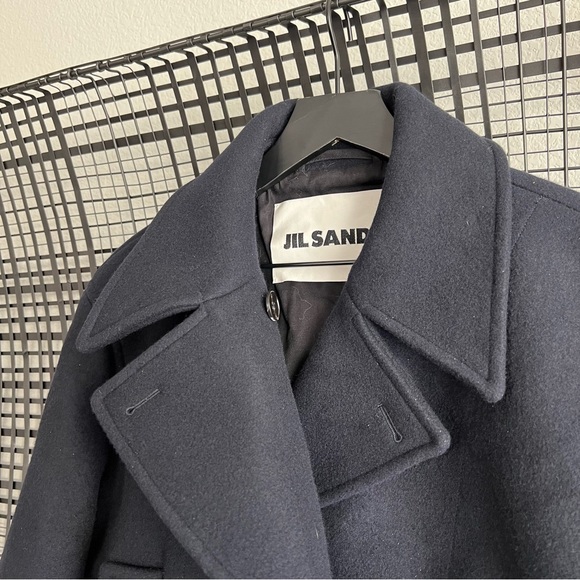 Jil Sander Double Breasted Wool Peacoat - Picture 5 of 10